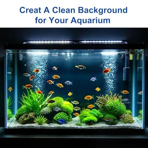 ELEBOX Aquarium Background Blue Black Fish Tank Background 20" x 48" | Double-Sided HD Aquarium Wallpaper thumbnail 8