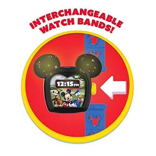 Disney Mickey Mouse Funhouse Smart Watch for Kids, Toddler Toy with Lights & Sounds, Ages 2+ | Realistic & Customizable thumbnail 4
