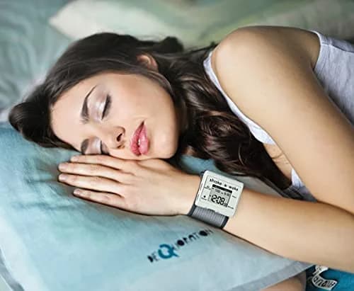Tech Tools Shake N Wake Vibrating Alarm Clock with Wristband - Silent Wearable Watch - Dual Alarms - White thumbnail 5