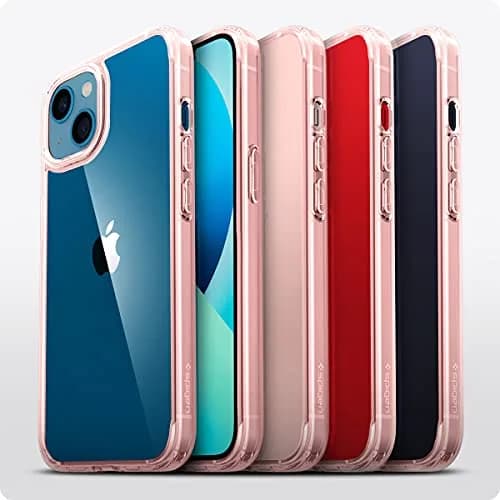 Spigen Ultra Hybrid for iPhone 13 Mini Case, Rose Crystal | Hybrid TPU & PC Back, Crystal Clear, Raised Bezel, Easy Press Buttons thumbnail 8
