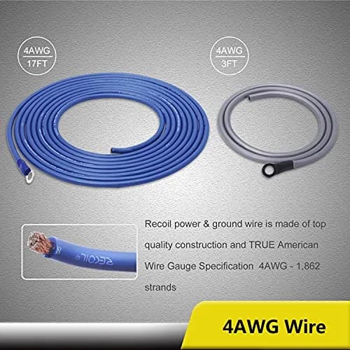 RECOIL RC4D True 4 Gauge Car Audio Wiring Kit | Premium Amplifier Installation thumbnail 2