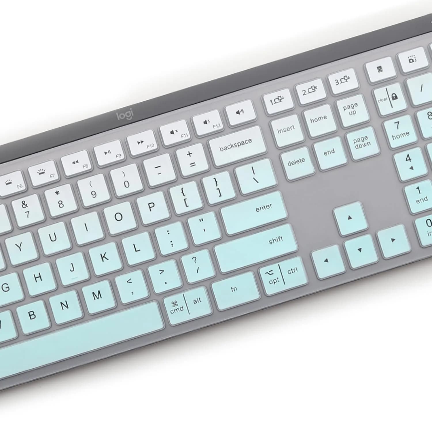MUBUY-GOL MintGreen Keyboard Cover for Logitech MX Keys S/Craft | 36cm (14.2in) - view 4