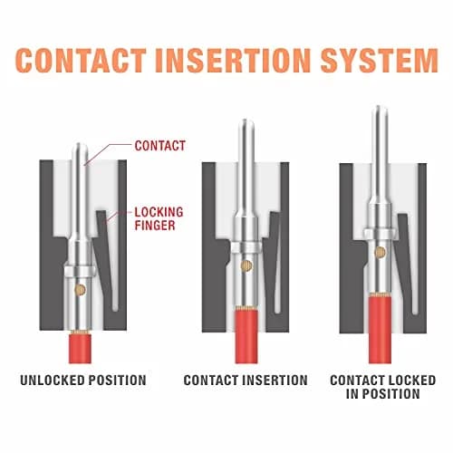 IWISS iCrimp IWD-1620 Deutsch Crimp Tool, Size 16 AWG to 20 AWG | Precise 8 Indent Wire Crimper thumbnail 6