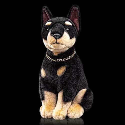 ZHONGXIN MADE Simulation Doberman Plush Toy 30cm (12 inch) | Safe & Durable for Kids - main product image