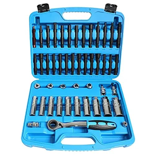 DPTOOL Shock Absorber Strut Nut Removal Kit 47pc | Automotive Fastener Drive Bits for Suspension thumbnail 1