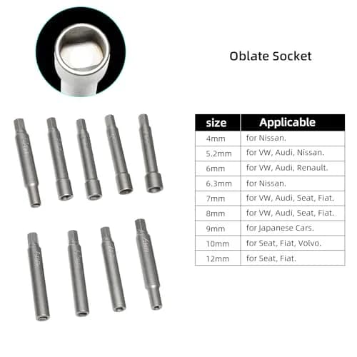 DPTOOL Shock Absorber Strut Nut Removal Kit 47pc | Automotive Fastener Drive Bits for Suspension thumbnail 4
