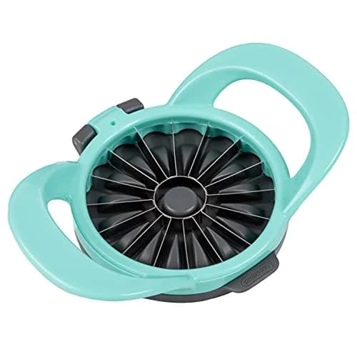 Progressive 16-Slice Thin Apple Slicer & Corer | Dishwasher Safe, Turquoise thumbnail 2