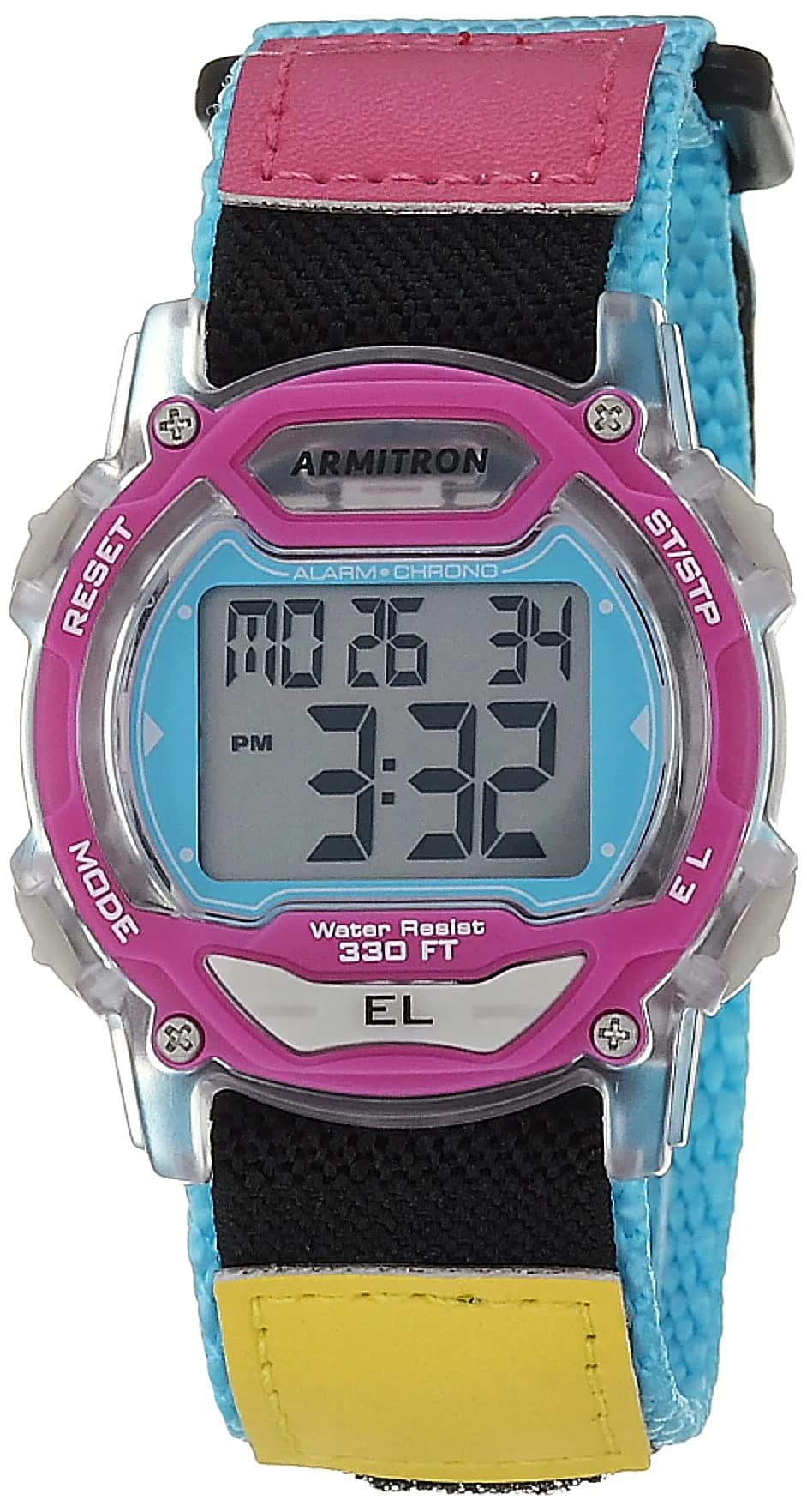 Armitron Sport Unisex Multicolor Nylon Strap Digital Chronograph Watch 40mm - main product image