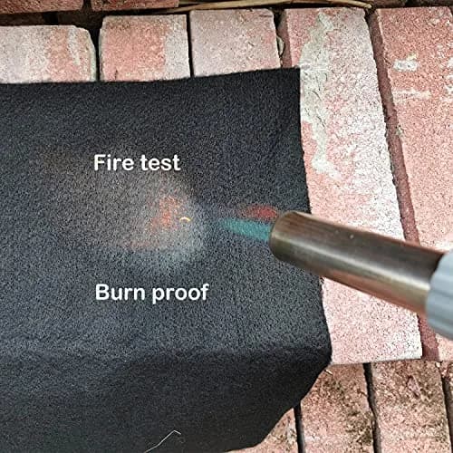 Buraku Welding Blanket Fireproof | Heat Resistant Up to 1800°F | Flame Retardant Carbon Felt (12"X26" | 1PACK) thumbnail 4