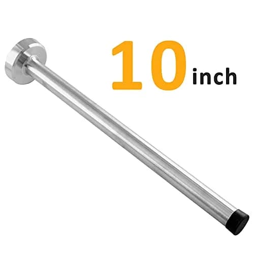 BokWin 10 Inch Wall Mount Door Stopper, Stainless Steel, Brushed Finish | Protects Walls & Doors thumbnail 2