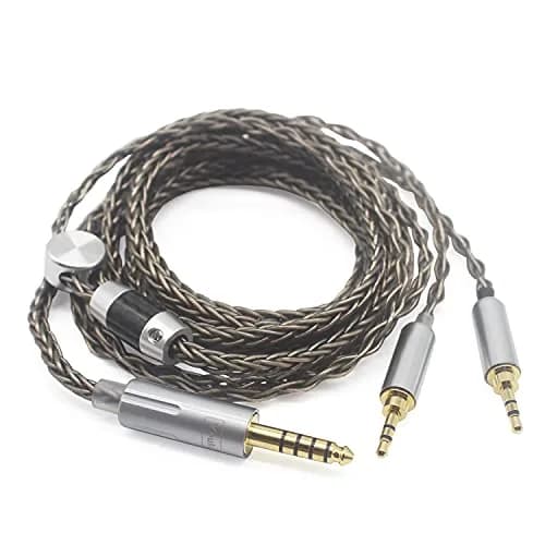 Youkamoo 4.4mm Replacement Cable for Hifiman HE400S HE-400i HE560 HE350 HE1000 V2 | Silver Plated 8-Core, 1.6m thumbnail 1