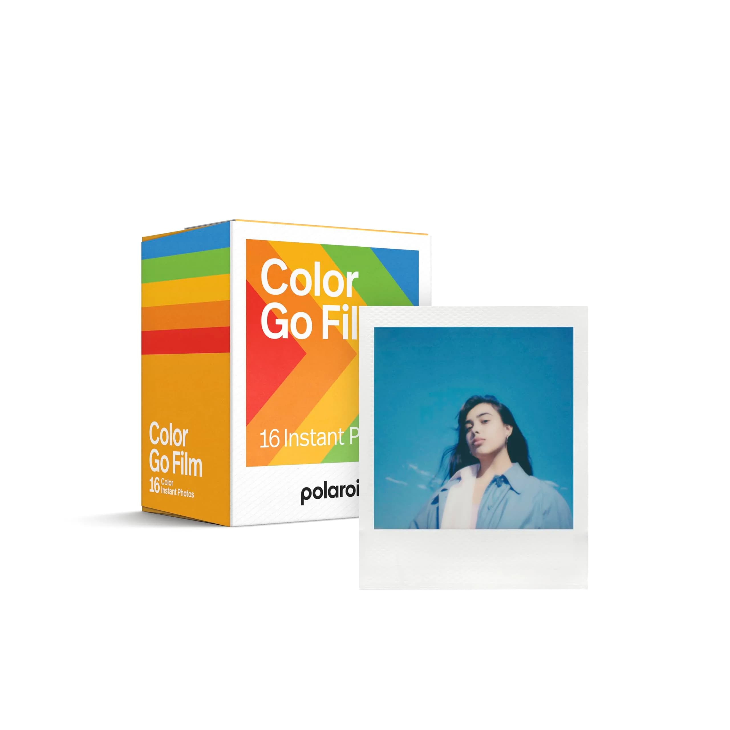 Polaroid Go Color Film Double Pack 16 Photos (6017) | White Frame Instant Film