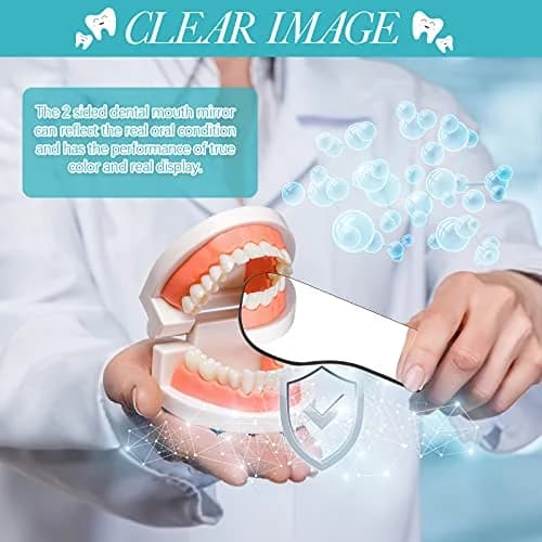 Frienda Dental Photography Mirrors Intraoral Buccal Occlusal Reflector Set | 5 Pcs Glass Mirrors for Teeth Photos thumbnail 6