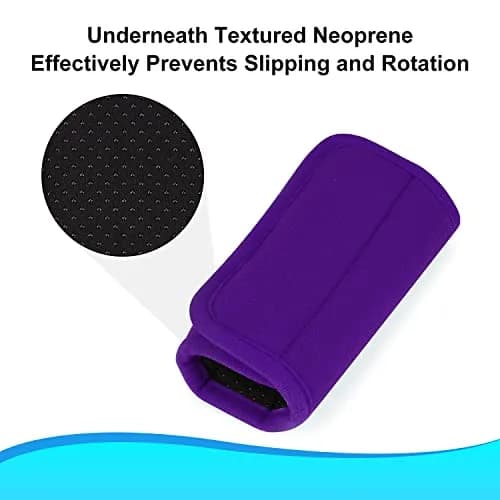 supregear Walker Grips (2 Pack) | Soft Padded Non-slip Handle Covers for Walkers, Rollators, Crutches, Wheelchairs, Purple thumbnail 4