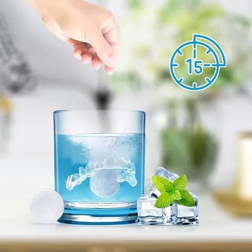 YKL Retainer & Denture Cleaner Tablets 120 Count (4 Months Supply) | Mint Fresh Odor Removal thumbnail 4