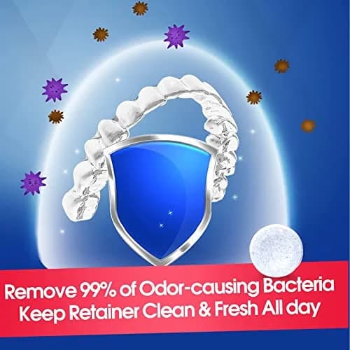 YKL Retainer & Denture Cleaner Tablets 120 Count (4 Months Supply) | Mint Fresh Odor Removal thumbnail 5