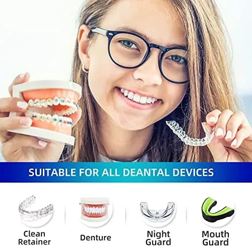 YKL Retainer & Denture Cleaner Tablets 120 Count (4 Months Supply) | Mint Fresh Odor Removal thumbnail 3