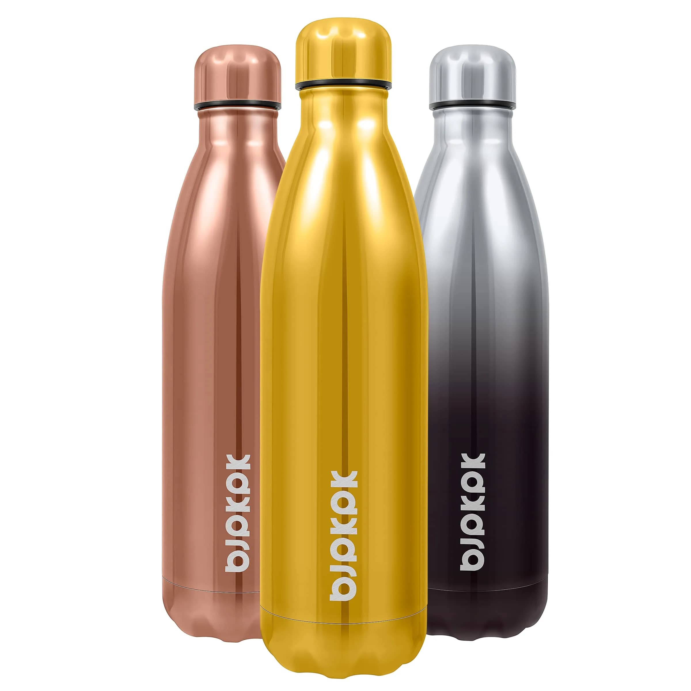 BJPKPK 25 oz Insulated Water Bottle | Double Wall Vacuum, Keeps Hot/Cold, Leak Proof, BPA Free, Car Cup Fit
