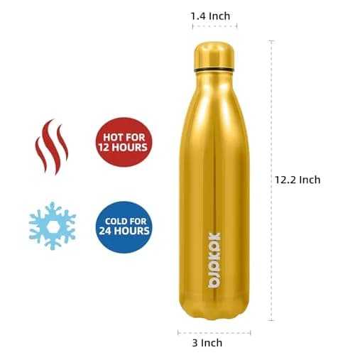 BJPKPK 25 oz Insulated Water Bottle | Double Wall Vacuum, Keeps Hot/Cold, Leak Proof, BPA Free, Car Cup Fit thumbnail 4