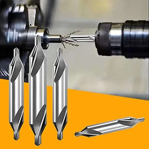 Aleric Center Drill Bits Set - 7 Pcs HSS 60-Degree Countersink Tools | 1.0-5.0mm Sizes thumbnail 7