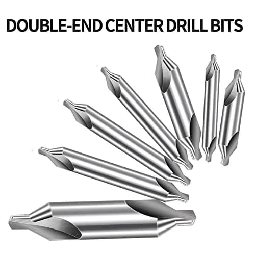 Aleric Center Drill Bits Set - 7 Pcs HSS 60-Degree Countersink Tools | 1.0-5.0mm Sizes thumbnail 3