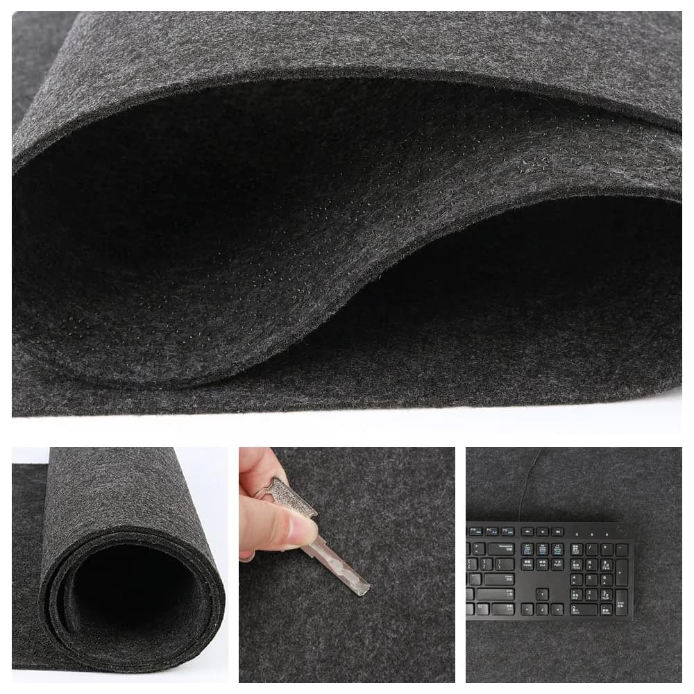 DAWNTREES Large Felt Desk Mat 101cm x 40cm (40''x16'') | Noise-Absorbing & Scratch-Resistant for Office & Home - view 7