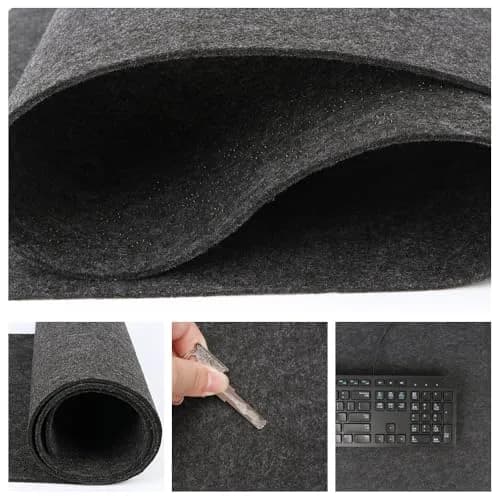 DAWNTREES Large Felt Desk Mat 101cm x 40cm (40''x16'') | Noise-Absorbing & Scratch-Resistant for Office & Home thumbnail 7