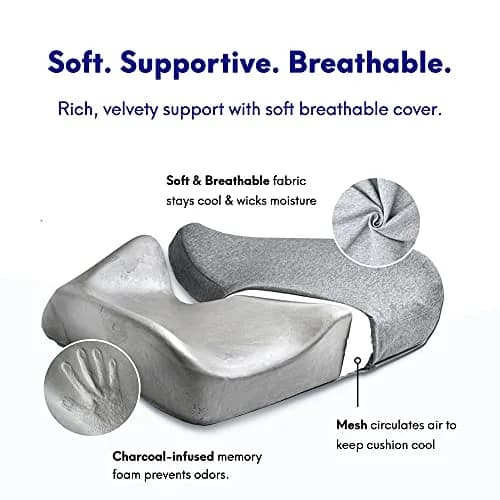Cushion Lab Pressure Relief Seat Cushion Purple Standard | Ergonomic Comfort for All Chairs thumbnail 5