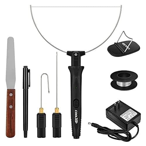 COOLTOP 18W Hot Wire Foam Cutter Kit with 3 Tips & Cleaning Pen | 6 inch (15cm) Stainless Steel Blade thumbnail 1