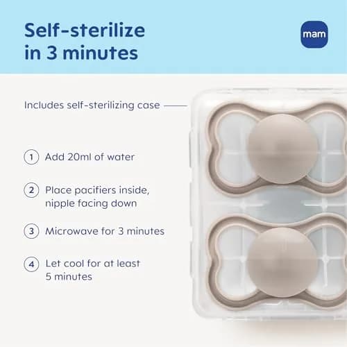 MAM Supreme Baby Pacifier 16+ Mths Premium Extra Thin Nipple 2 Pack | Supports Natural Oral Development thumbnail 3