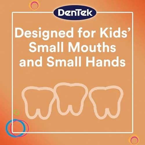 DenTek Kids Fun Flossers Wild Fruit Flavor 90 Count | ADA Accepted Floss Picks for Kids Ages 10 and Under thumbnail 5