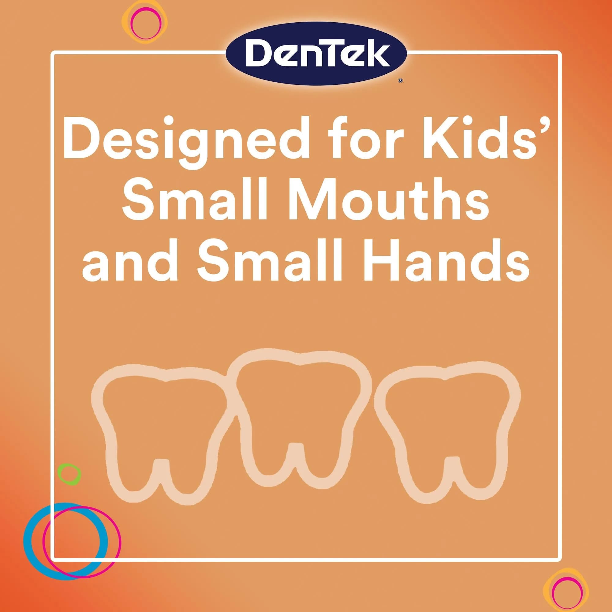 DenTek Kids Fun Flossers Wild Fruit Flavor 90 Count | ADA Accepted Floss Picks for Kids Ages 10 and Under - view 5
