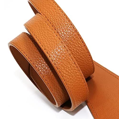 Glamorstar Women Leather Belts Vintage Irregular Waist Belt for Dresses Tie Knot Waistband Belt Brown 135CM/53.1IN | Adjustable Vintage Leather Belt for Women thumbnail 4