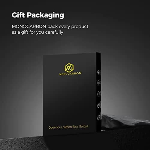 MONOCARCAR Carbon Fiber Money Clip Wallet for Men - Minimalist Money Holder - Strong Elastic Clip for Cash, Slim and Durable (Twill Glossy Black) thumbnail 8