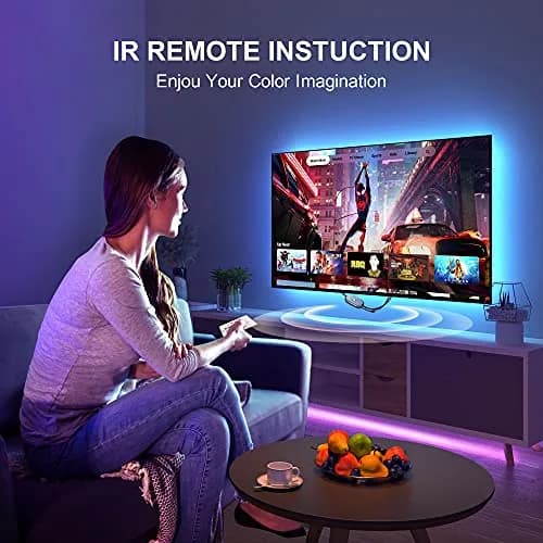 Nexillumi LED Strip Lights 5m (16.4ft) for 55-75 Inch TVs | App & Music Sync Ambient Lighting thumbnail 5