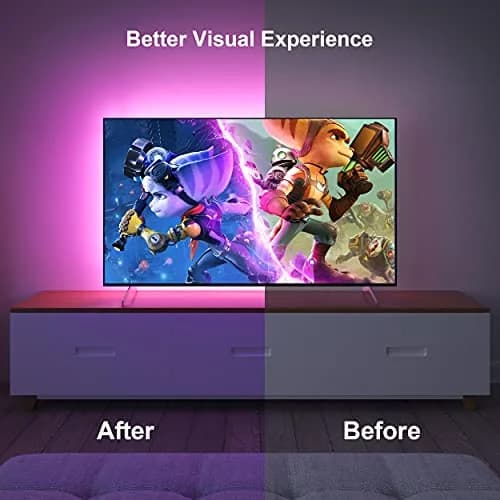 Nexillumi LED Strip Lights 5m (16.4ft) for 55-75 Inch TVs | App & Music Sync Ambient Lighting thumbnail 3