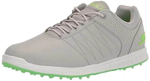 Skechers Men's Pivot Spikeless Golf Shoe Gray/Lime 27cm (13 US) | Water-Resistant Traction thumbnail 1
