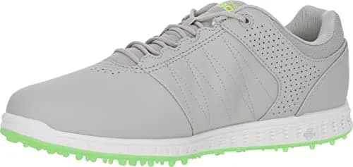 Skechers Men's Pivot Spikeless Golf Shoe Gray/Lime 27cm (13 US) | Water-Resistant Traction thumbnail 5