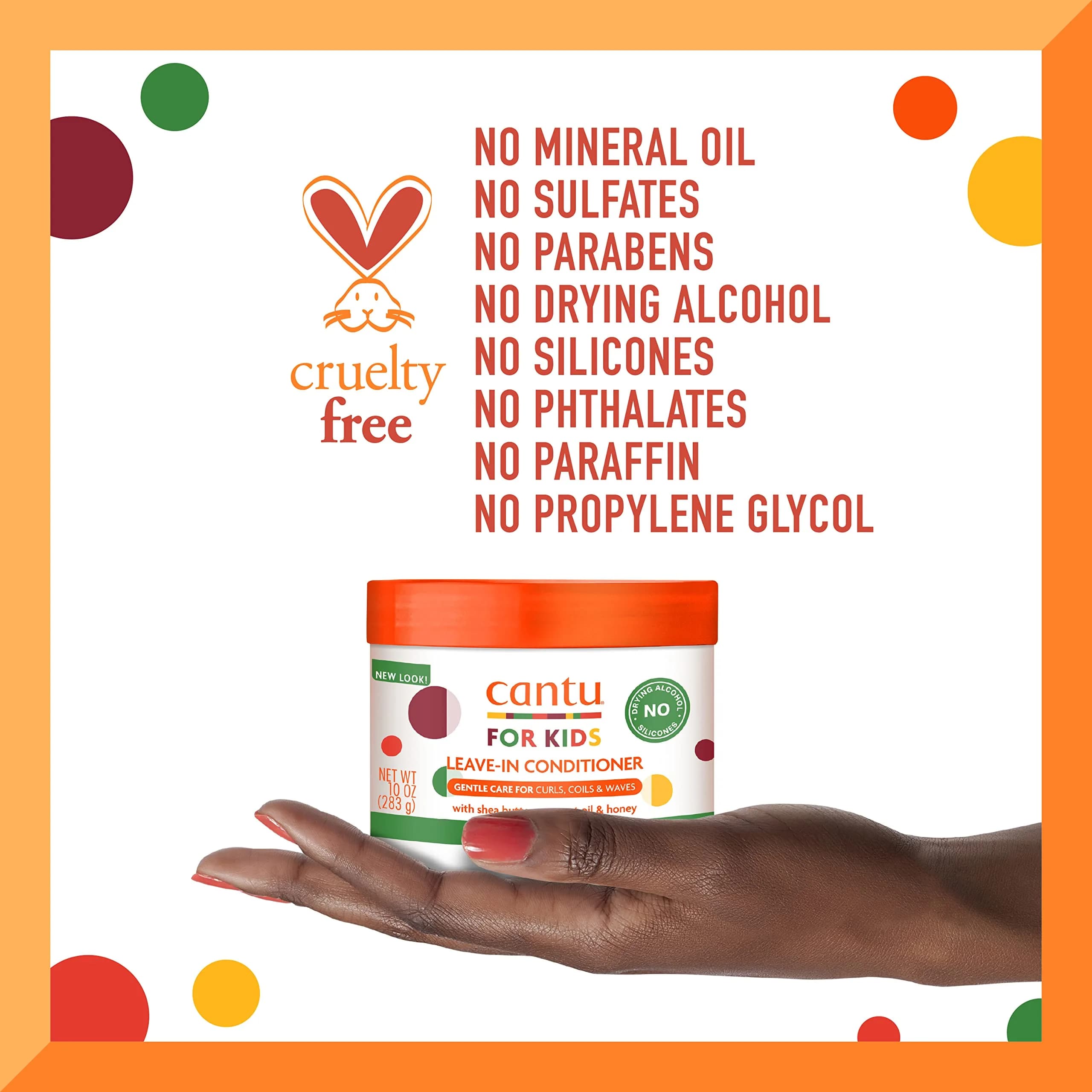 Cantu Care for Kids Leave-In Conditioner Set with Shea Butter, Coconut Oil & Honey, 30 fl oz (900ml) | Hydrates & Protects Fragile Curls - view 6