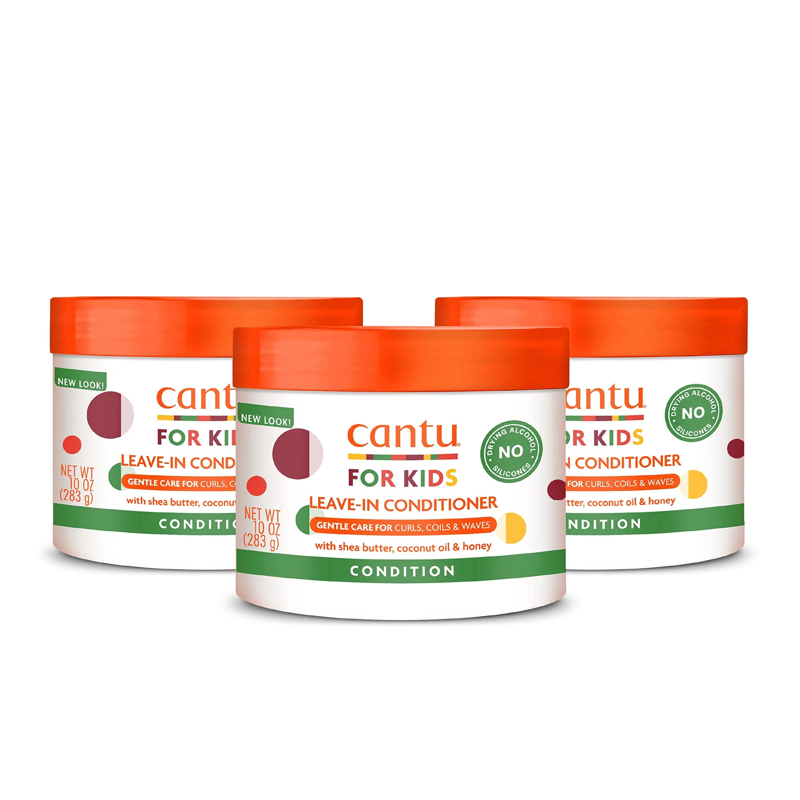Cantu Care for Kids Conditioning Detangler Spray, 532ml (18 fl oz) | Gentle Formula for Delicate Curls — Kids Leave-In Conditioner