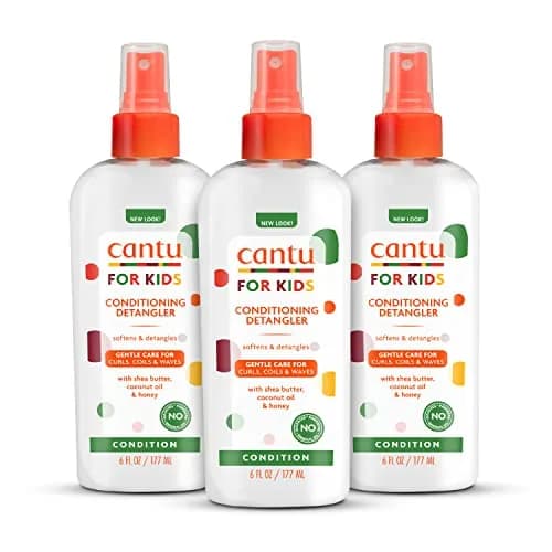 Cantu Care for Kids Conditioning Detangler Spray, 532ml (18 fl oz) | Gentle Formula for Delicate Curls — Kids Conditioning Detangler