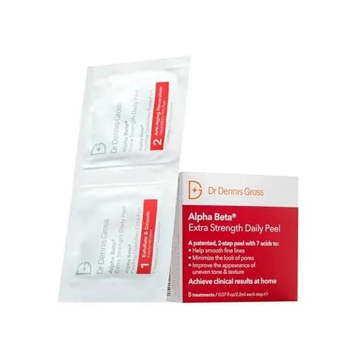 Dr Dennis Gross Alpha Beta Extra Strength Exfoliating Daily Peel 5 Pack | Professional Results for Radiance & Pores thumbnail 1
