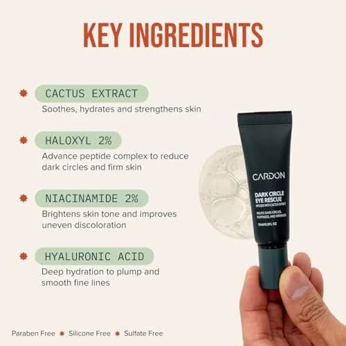 Cardon Dark Circle Rescue Eye Stick 0.5 Fl Oz (2 Pack) | Peptides & Hyaluronic Acid for Puffy Eyes & Wrinkles thumbnail 4