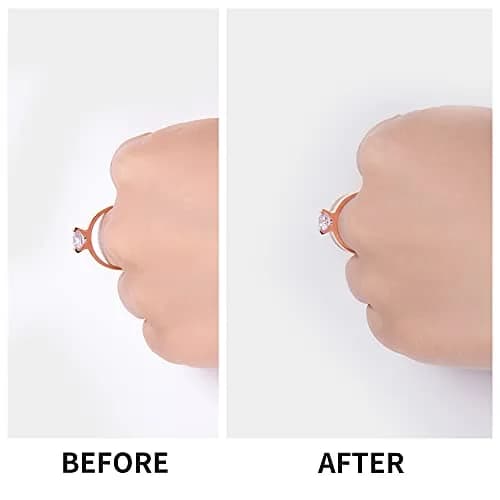 ELETIUO 13 Pack Silver Metal Ring Guards with Spiral Adjusters for Loose Rings, Unisex (Silver+Transparent) thumbnail 7