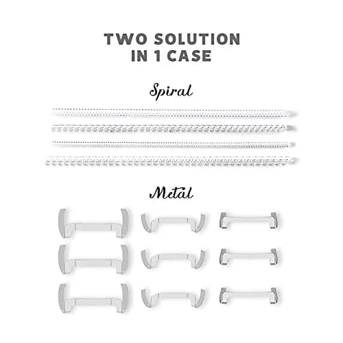 ELETIUO 13 Pack Silver Metal Ring Guards with Spiral Adjusters for Loose Rings, Unisex (Silver+Transparent) thumbnail 2