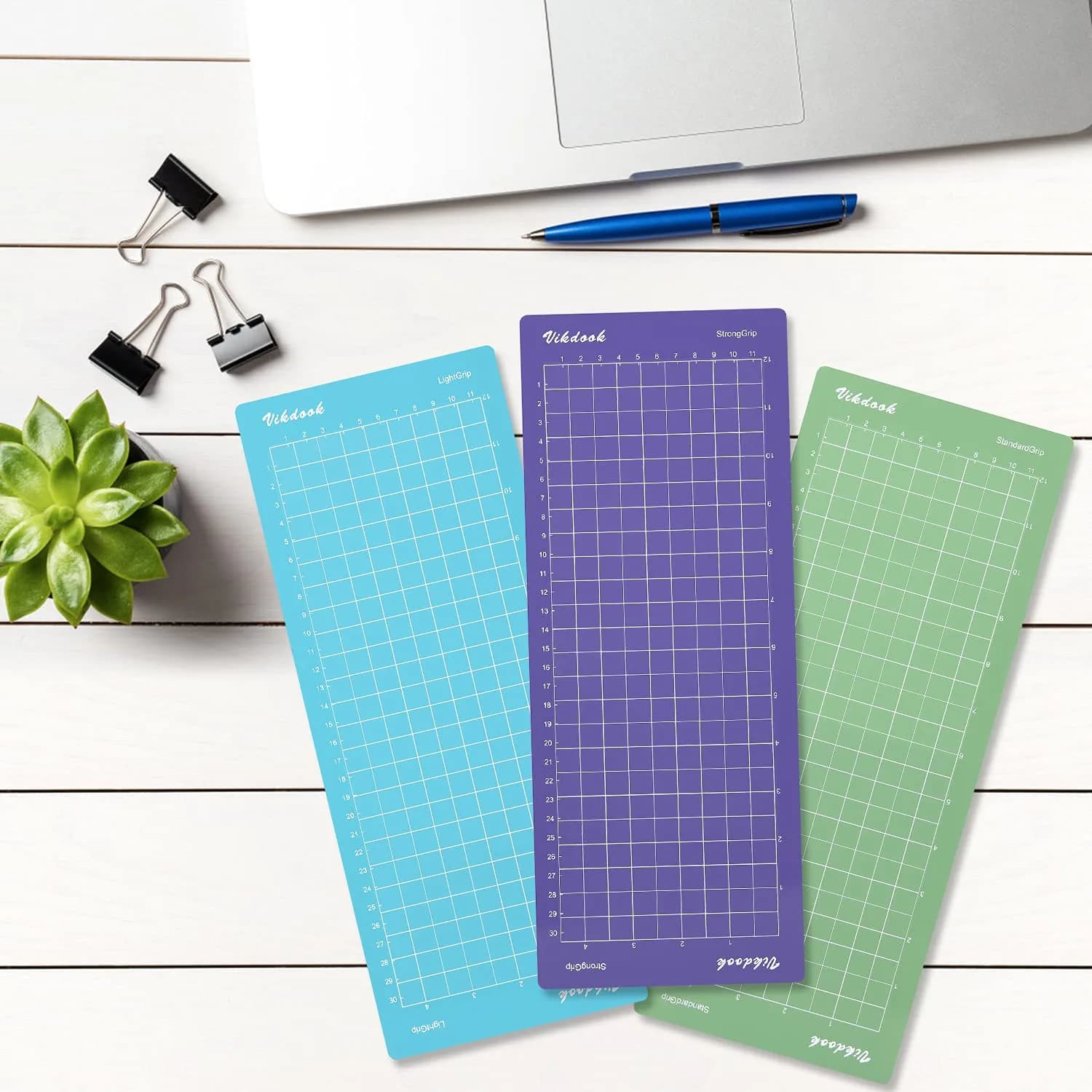 VIKDOOK Cutting Mat for Cricut Joy 4.5”x12” & 4.5”x6.5” Variety Grip 6-Pack | Sticky Adhesive Mats for Paper, Vinyl, Cardstock - view 6
