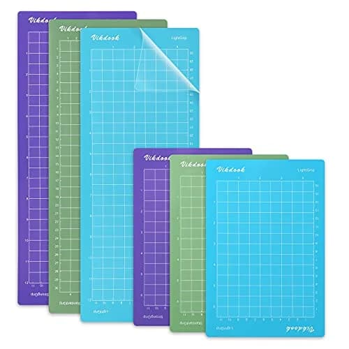VIKDOOK Cutting Mat for Cricut Joy 4.5”x12” & 4.5”x6.5” Variety Grip 6-Pack | Sticky Adhesive Mats for Paper, Vinyl, Cardstock thumbnail 1