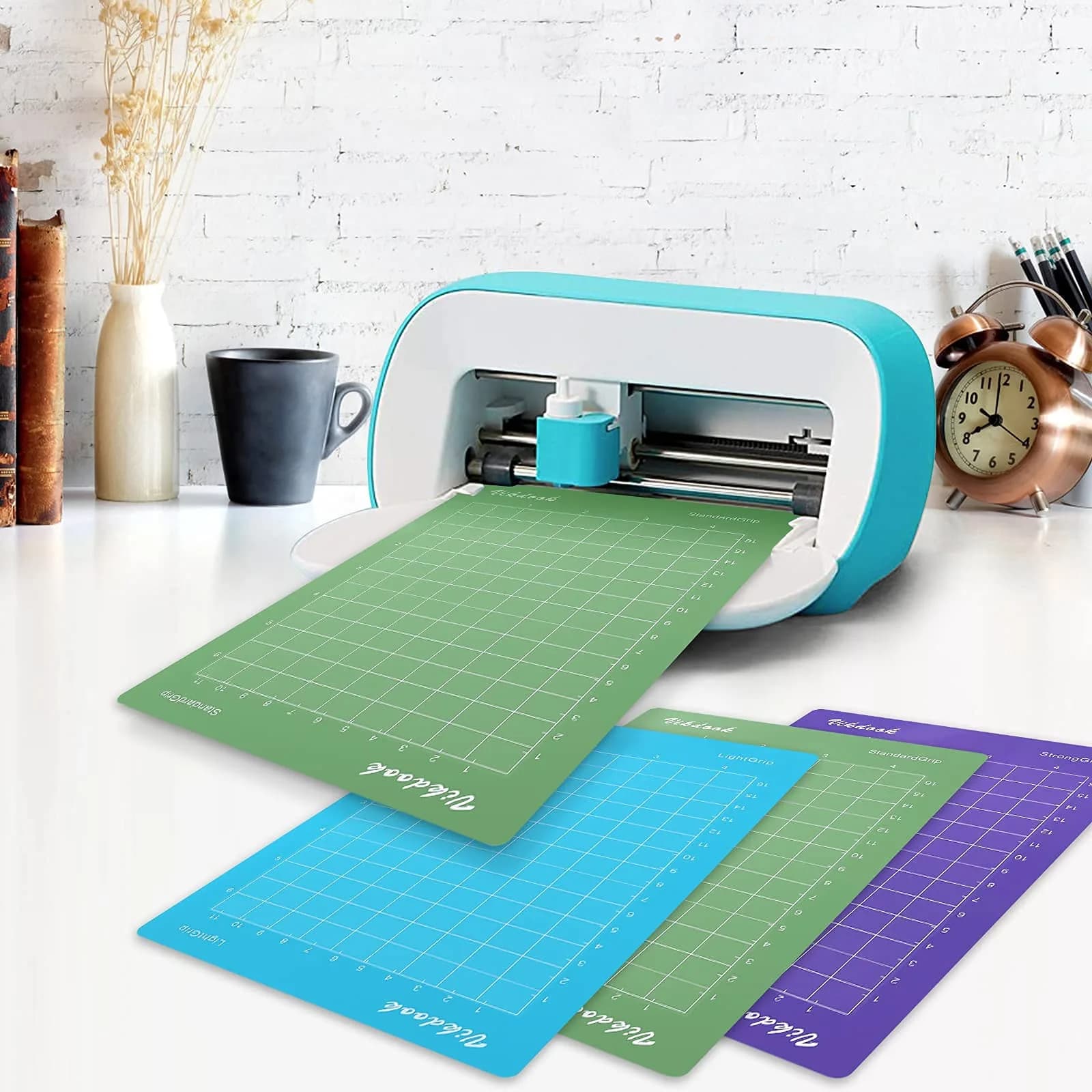 VIKDOOK Cutting Mat for Cricut Joy 4.5”x12” & 4.5”x6.5” Variety Grip 6-Pack | Sticky Adhesive Mats for Paper, Vinyl, Cardstock - view 3