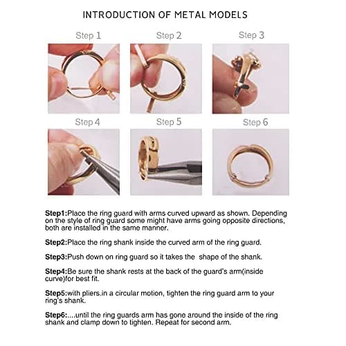 ELETIUO 13 Pack Filled Metal Ring Guard with 4 Sizes Spirals for Loose Rings | Invisible Adjustable Fit for Men & Women thumbnail 4