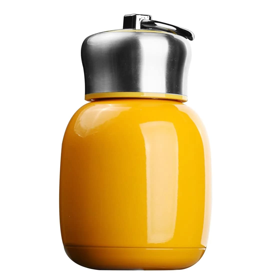 Comeon 7oz Mini Stainless Steel Water Bottle Vacuum Insulated Mug, Orange | Keeps Drinks Hot/Cold 6hrs — Orange